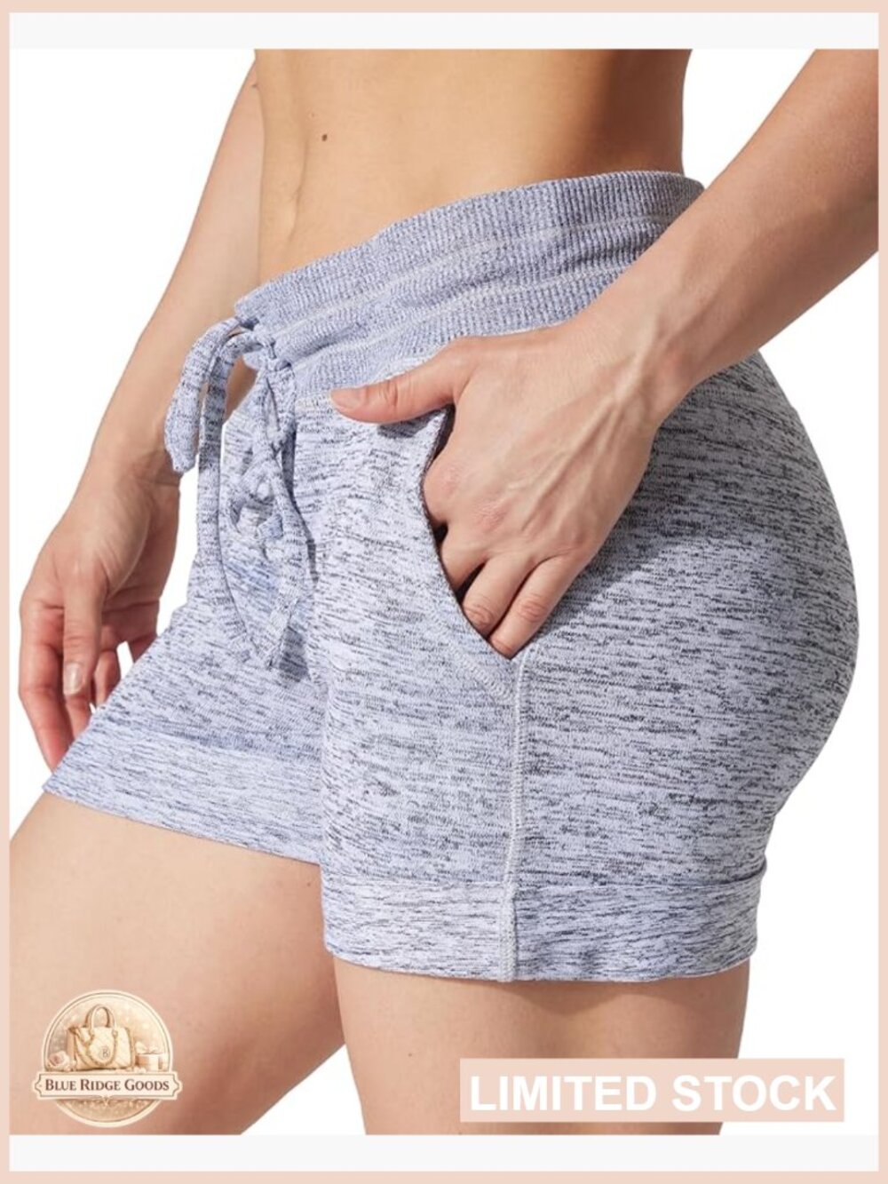 High Waisted Drawstring Lounge Shorts with Pockets Soft Sweat Shorts Casual